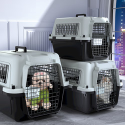 Pet Cat Carrier, Large Portable Dog Crate for Medium and Small Dogs, Specially Designed for Air China Shipping and Car Transport