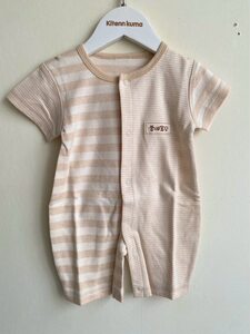 
Summer infant pure cotton short-sleeved baby simple crawl suit