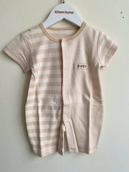 
Summer infant pure cotton short-sleeved baby simple crawl suit
