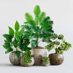 Artificial Plant Monstera Fake Plant Small Potted Plant Indoor Living Room Desktop Decoration Ornament Bionic Green Plant