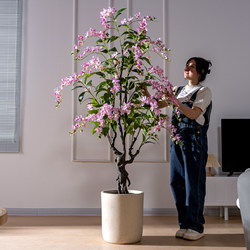 Artificial Plant Hanging Jasmine Fake Green Plant Indoor Living Room High-End Floor-Standing Potted Plant Decoration Biomimetic Ornament