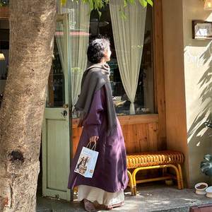 
July Isal Vintage Replica Vintage Jacket Purple Oversize Loose Wind Clothes