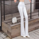 White high waist honey hip yoga pants in spring and summer shark leather super elastic tight slimming pants for women