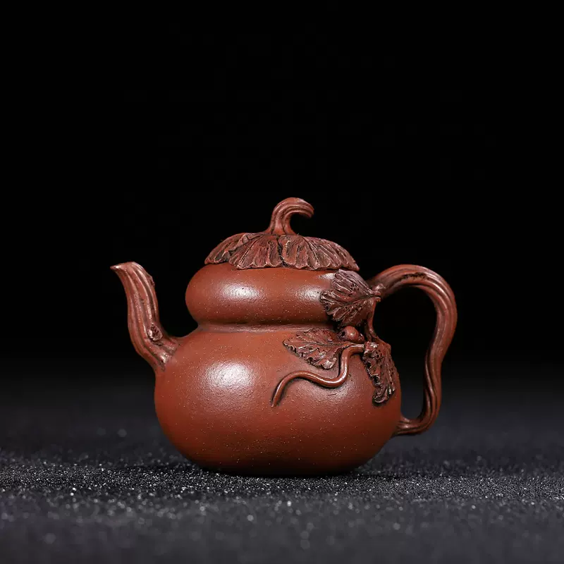 中国 名人作 紫砂壺 朱泥急須 在銘 茶道具 AZ2832