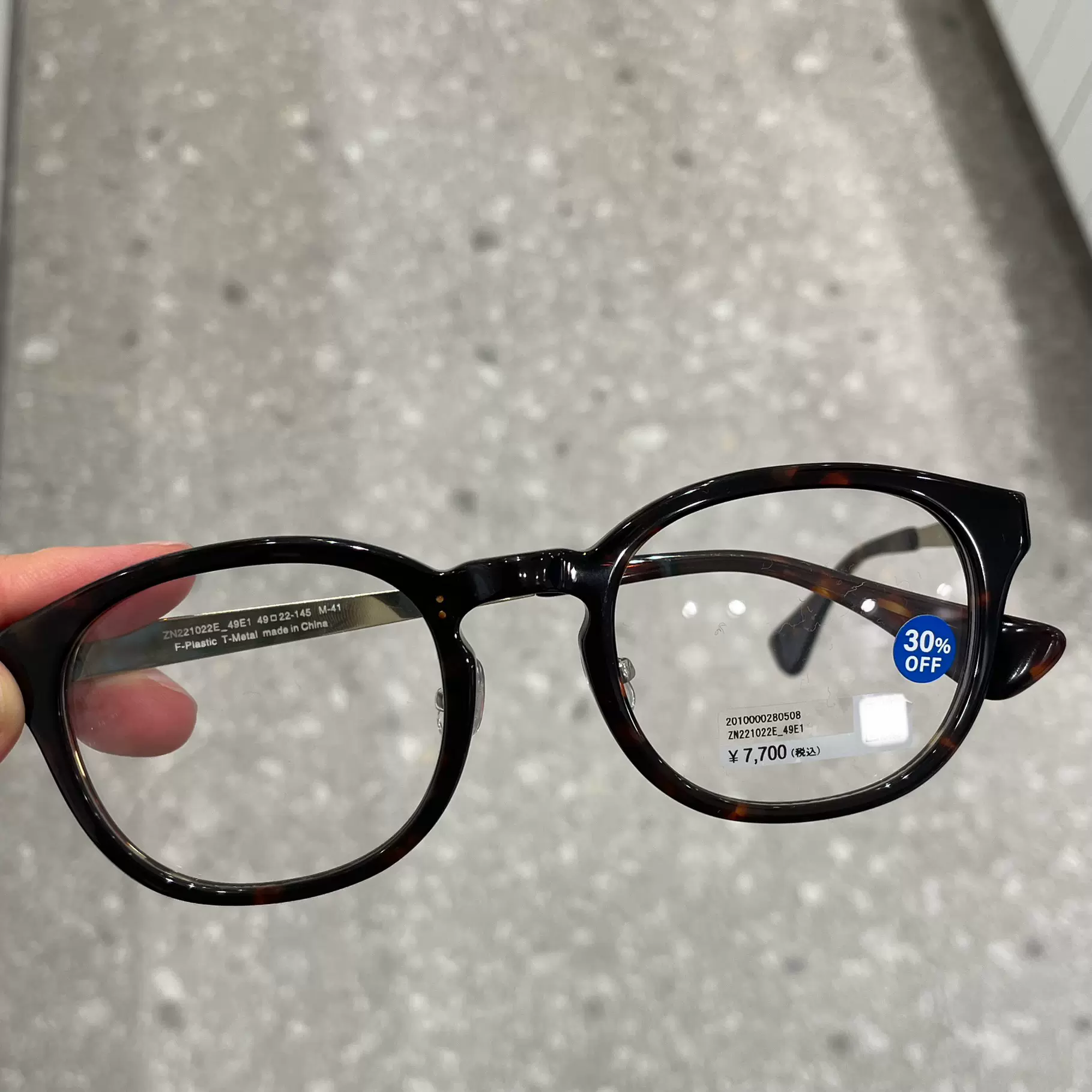 日本代购ZOFF 多用途复古大框男女ZN221022平光眼镜送镜片