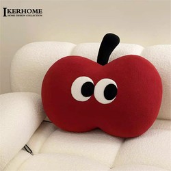 Iker New Year Atmosphere Decoration Living Room Sofa Throw Pillow Bedroom Red Cushion Cute Gift Shaped Pillow