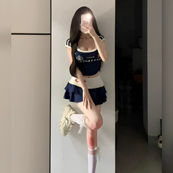 American Cheerleading Costumes Sexy Hot Girl Basketball Cheerleader Fitness Cheerleading Dance Competition Stage Performance Clothing for Women
