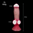 4.7cm5.6cm7.2cm8.2cm10cm silicone lỏng siêu mềm động vật dương vật chó treo jj dương vật giả hậu môn cắm Dương vật giả