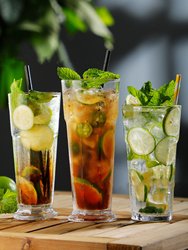 Internet-Famous Gibraltar Cup, Glass Juice Cup, Octagonal Cup, Colin Cup, Commercial Mojito Cup, Milk Tea Lemon Cup