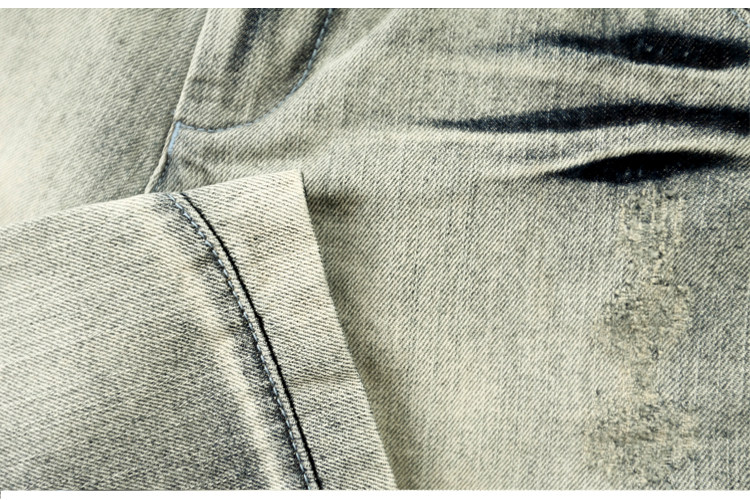 素缕2015春装新款中腰磨白宽松直筒牛仔裤女裤子长裤sl522130媫