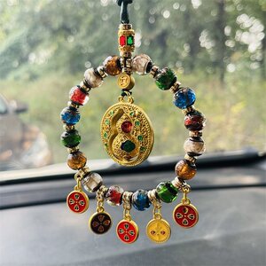 New Product Five Road Fortune God Thakiram Xiang Gili Duobao Duobao Car Pendant Internal Jewelry Pendant High -end Gift
