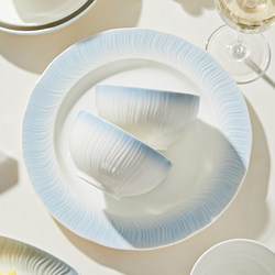 Underglaze Color Tableware Set Bowls for Home Use 2025 New High-Value Ceramic Bowls, Plates, Chopsticks, and Dishware Set for Home Use