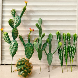 Artificial Cactus, Columnar Cactus, Cacti, Tropical Desert Artificial Plants, Fake Flowers, Soft Decoration, Landscaping, Plastic Fake Plants