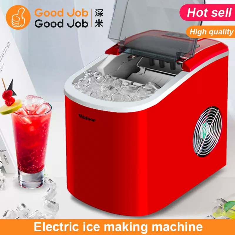 25kg/24h Automatic Mini Ice Maker Electric Small Cubes Making Machine Quick  Ice Making Machine For Milk Tea Shop home 220V 120W