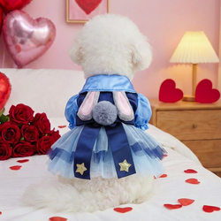 Puppy Clothes Pet 2026 Spring and Summer New Products Cat and Dog Clothing Easter Bunny Police Officer Tutu Skirt