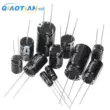 Cắm trực tiếp thành phần tụ điện điện phân nhôm 16/25V/35v/50/10/47/100/220/1000/2200uf