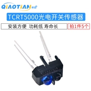 TCRT5000 cảm biến chuyển đổi quang điện phản xạ theo dõi hồng ngoại và đầu dò tránh chướng ngại vật 5 miếng