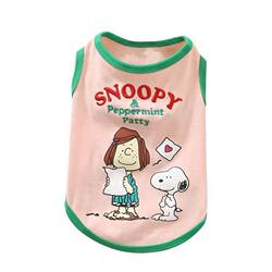 Summer Pet Dog Vest with Cute Prints, Dog Clothes for Bichon Frise and Teddy, Summer Air-Conditioning Shirt for Pets, Anti-Shedding