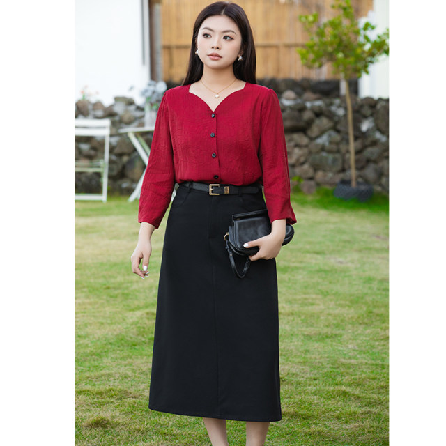 Autumn Plus Size Women Dress Cotton Full Sleeve Long Grey Casual Tops&Tees Striped Print Solid Fashion Midi Female Dresses main image 1
