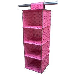 Oxford Cloth Four-Layer Storage Hanging Bag Wardrobe Closet Storage Hanging Bag Dormitory Wardrobe Storage Bag Space-Saving Storage