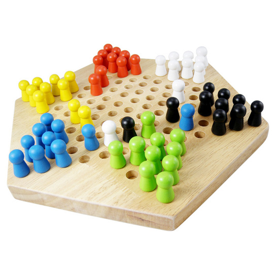 Set Dama Cinese Di Lusso 15 Pollici - Tabellone E Biglie In Legno XAOHAO