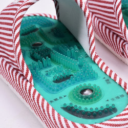 Acupoint Magnetic Therapy Massage Slippers for Men and Women, Non-Slip Foot Therapy Shoes, Health Care Foot Sole Pebble Massage Shoes for Spring and Summer