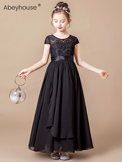 slim fit dress slacks A line Black Evening Dresses For Girls Black Prom Party Gown fg6281 –  formalgowns main image 1
