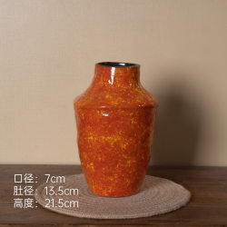 289 Jingdezhen Vase Decoration for Living Room, Light Luxury and High-End Feel, Vintage Ceramic Flower Arrangement Vessel for Fresh Flowers, Dried Flowers, and Hydroponic Plants