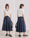 LILY2025 Spring New Women's Retro Loose Casual Versatile Skirt Pleated Skirt