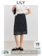 LILY2025 summer new classic French retro polka dot professional commuting versatile casual straight skirt skirt women
