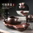 Bộ trà Zisha Kung Fu phong cách Trung Hoa tại nhà Bàn pha khô đơn giản có thể đựng nước khay trà đĩa bàn trà trà biển nồi chịu lực Phụ kiện bàn trà
