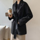 New autumn and winter high-end cashmere double-sided wool small jacket tied short wool coat women's suit top