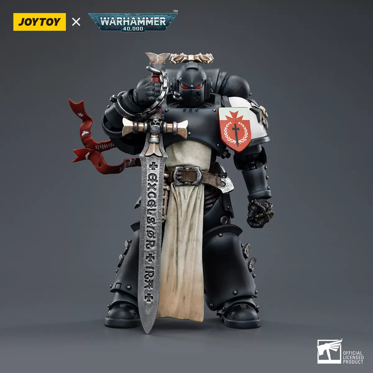 现货可发JOYTOY暗源战锤40K帝皇禁军战旗执行官1/18可动模玩手办