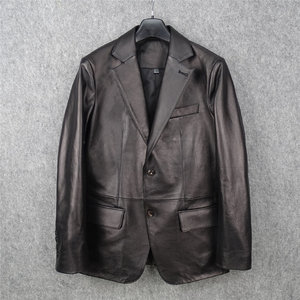 Export Japanese version of the remaining men's Italian inlet oral layer without coating cotton leather western clothing suit is superbicable
