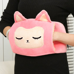 Rechargeable Hot Water Bottle, Plush Electric Hand Warmer, Hot Compress for Women, Warm Water Bag for Belly, Warm Palace Belt, Waist Protector