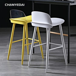 Bar Chair Home Modern Simple Transparent Backrest Popular Chair Front Desk Bar Accessible Luxury High Stool Bar Stool Bar Chair