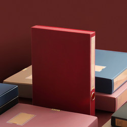 Light Retro Style Thickened A4 File Box Document Storage Box Office Supplies Plastic Folder Large Capacity Storage Box