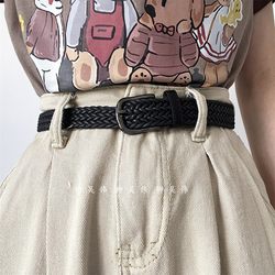 Ethnic Style Bohemian Woven Belt for Women, Decorative Korean Style Belt for Jeans and Dresses, Hemp Rope Belt for Students