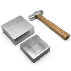 Handmade Wire Hammer with Round Head for Jewelry Making, Square Goldsmith Anvil, Iron Block Hammer, Flat Copper Wire, Gold and Silver Wire, Ring Forming Tool, Chisel