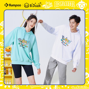 
[Little Yellow Duck Jointly] 2025 spring and summer style sports jacket for men and women with hooded sweatshirts loose sportswear for women
