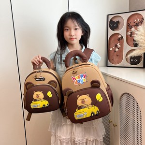 
Kindergarten schoolbag boy cute cartoon 2-4 year old girl Kapibala backpack small and middle class travel backpack