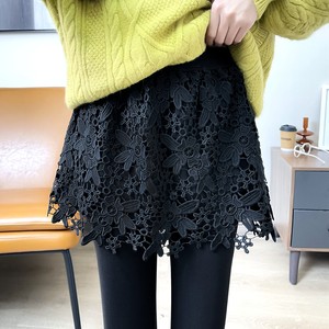 
New 2025 Autumn and Winter Lace Large Size Versatile Sweater Bottoming Layer Wear Inside Curtain Hem Short Skirt
