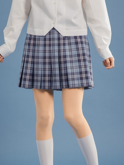 スクールスカート 6本BOXヒダ 丈42~57cm W57~100cm アジャスター