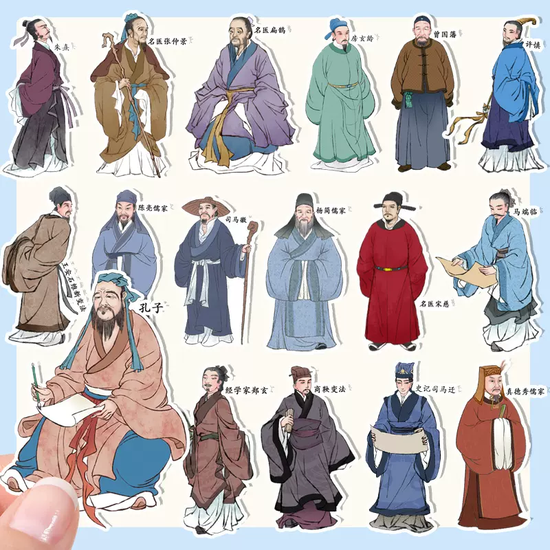 中国、古代、名人书画、人物、 古代名人人物画-国画作品-百图汇素材网