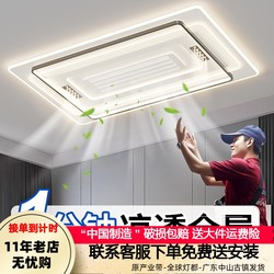 Cooling and Heating Bladeless Fan Lamp, Simple and Modern Living Room Main Light, Elegant Bedroom Electric Fan Lamp Package, 2025 New Model