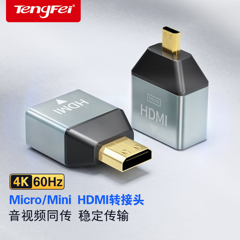 TENGFEI MINIHDMI-HDMI  4KMICRO HDMI  ̴ ޴ ȭ SLR ī޶-