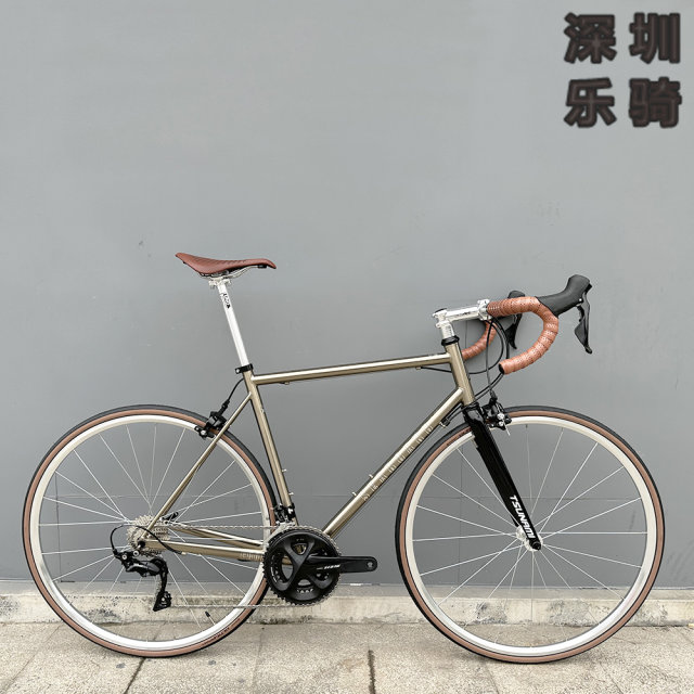 Custom Yun'an CR01 retro steel frame DIY assembly road vehicle 700C circle brake 11 speed 22 -speed bicycle vehicle
