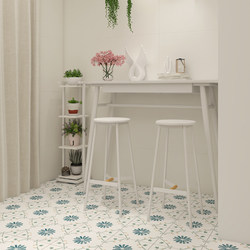 Retro Floral Tiles, Colorful 300X300 Small Floor Tiles, Bathroom Floor Tiles, Entrance Balcony Tiles, Small Floral Tiles
