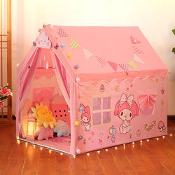 My Melody Children's Tent Indoor Girls' Playhouse Large House Princess Bed Separation Artifact Bed Castle House Mosquito Net