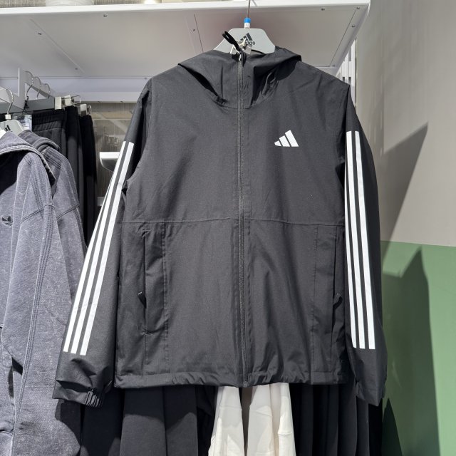 Adidas men's 25 spring new jacket woven loose hooded windproof sports ...